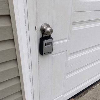 An unexplained photo of a lockbox